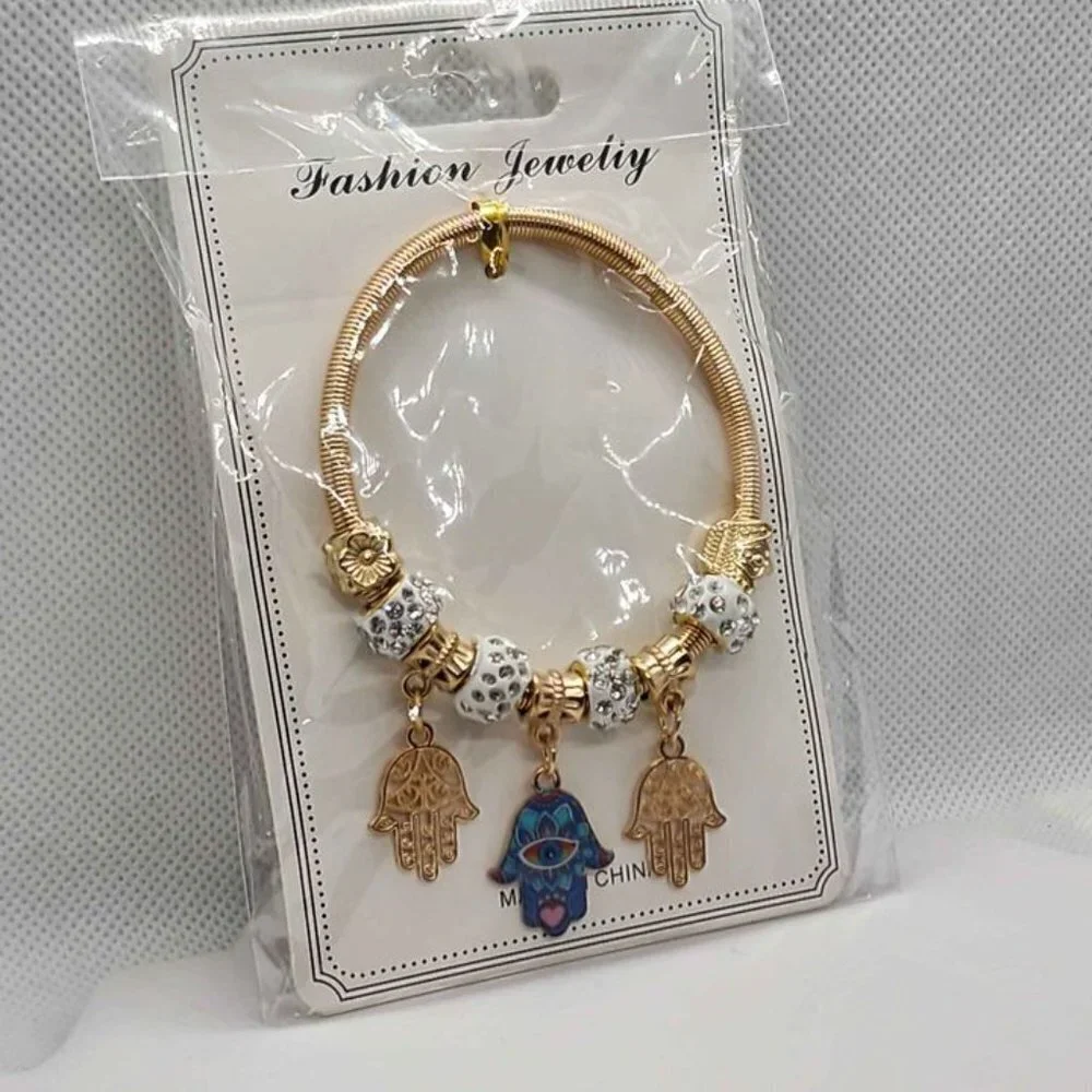 Trinity of Protection – New Three Hamsa Bracelet
